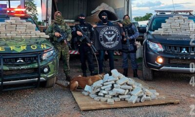 gefron,-bope-e-pf-apreendem-220-tabletes-de-cocaina-escondidos-em-caminhao-com-carga-de-carne