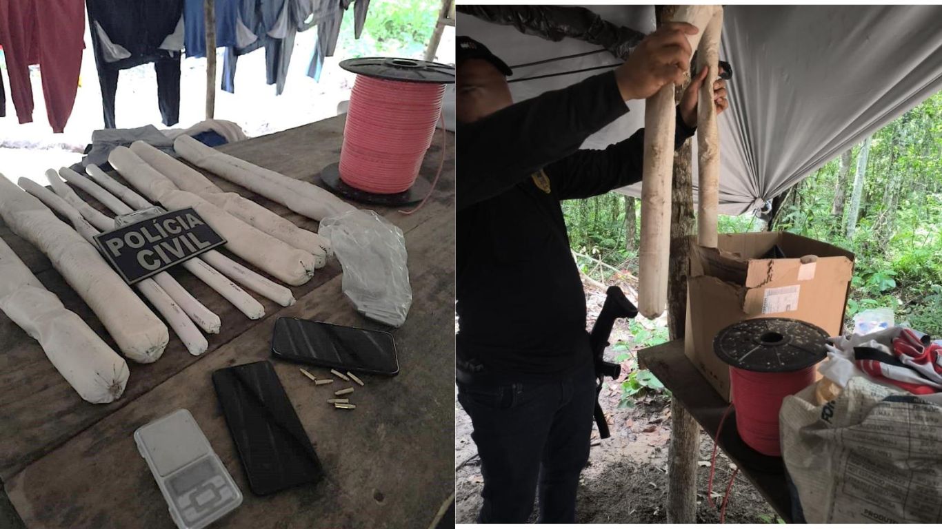 policia-apreende-nove-bananas-de-dinamite-em-acampamento-clandestino-de-garimpeiros