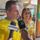 Mauro Mendes concede entrevista no dia da eleição