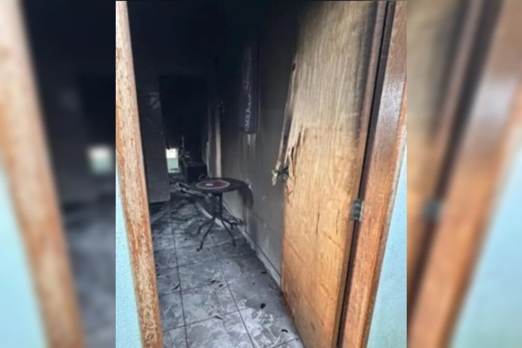 Porta do imóvel foi encontrada aberta pelos bombeiros