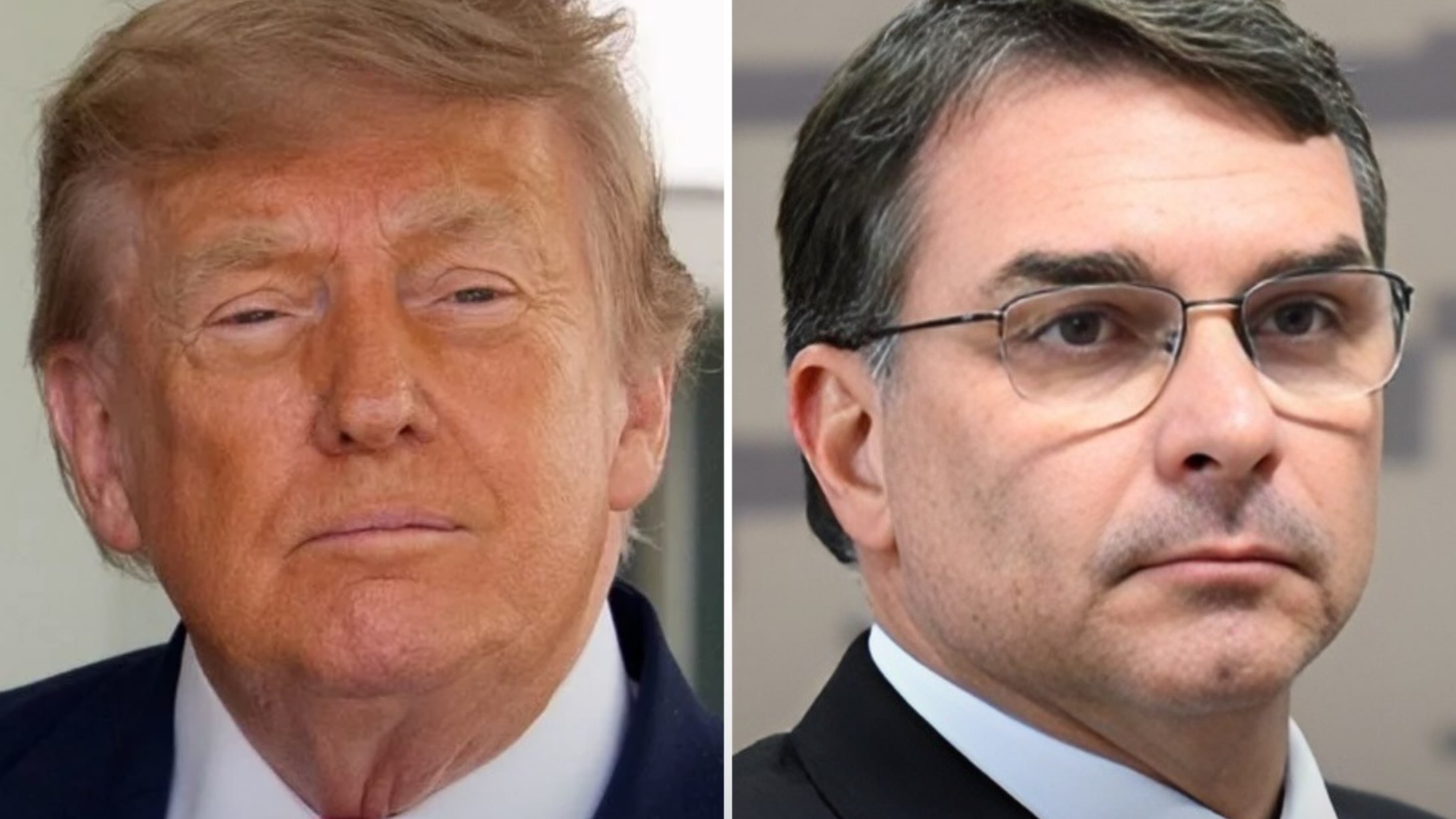 Donald Trump e Flávio Bolsonaro